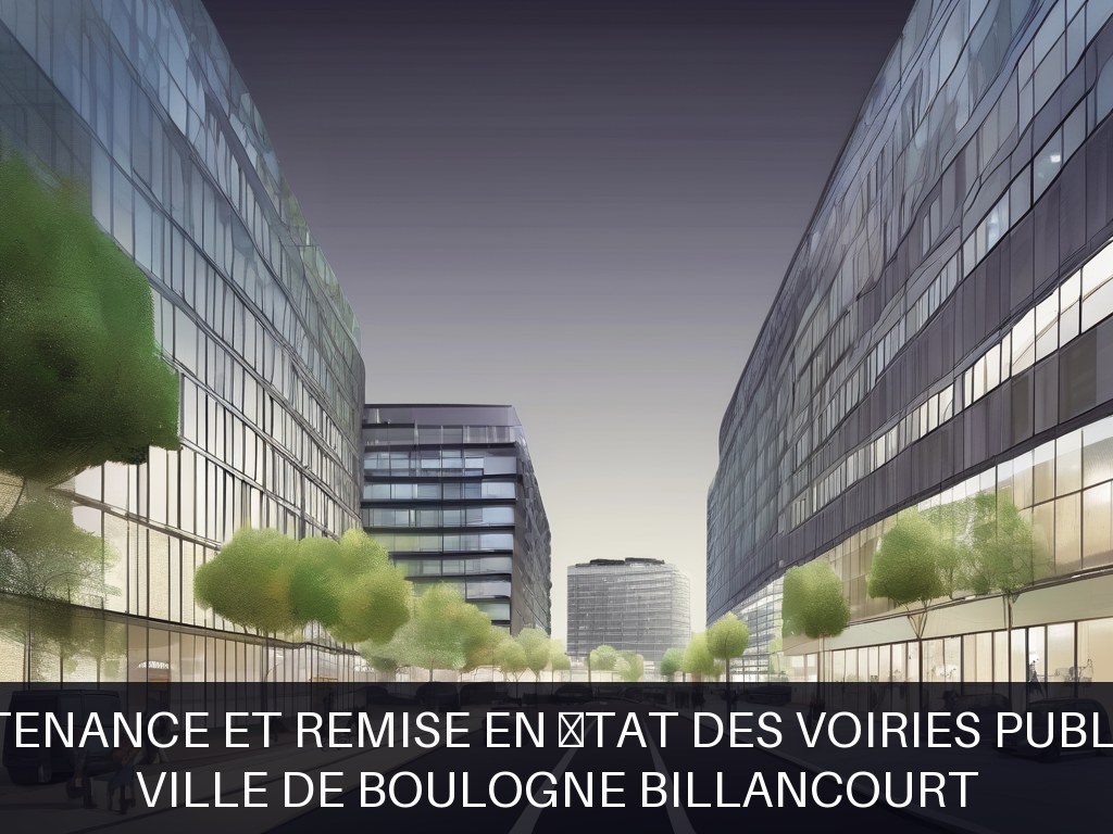 Illustration pour Ville de Boulogne Billancourt: Maintenance et remise en état des voiries publiques