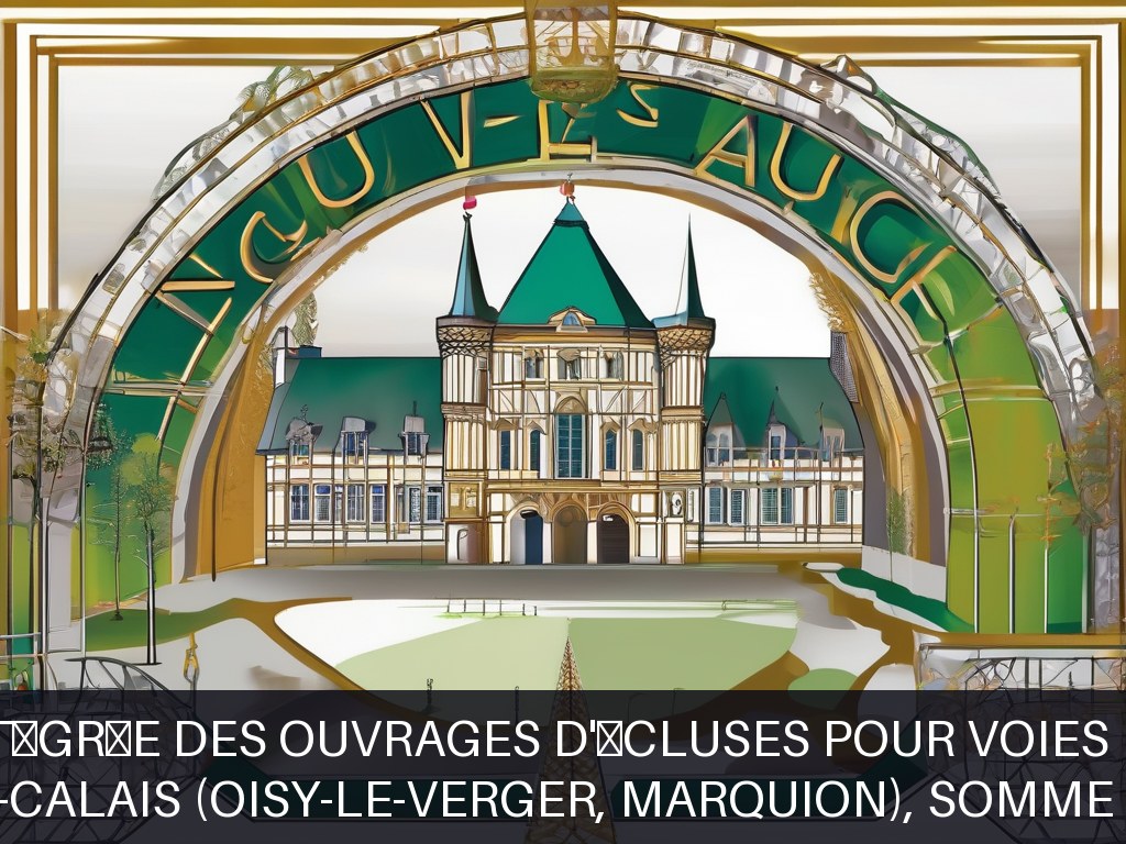 Illustration pour Départements du Pas-de-Calais (Oisy-le-Verger, Marquion), Somme (Allaines), Oise (Catigny): Gestion intégrée des ouvrages d'écluses pour voies navigab