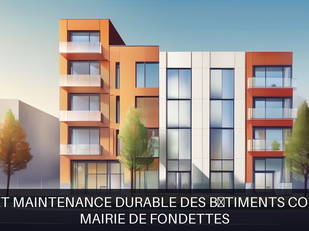 Illustration pour Mairie de Fondettes: Gestion et maintenance durable des bâtiments communaux