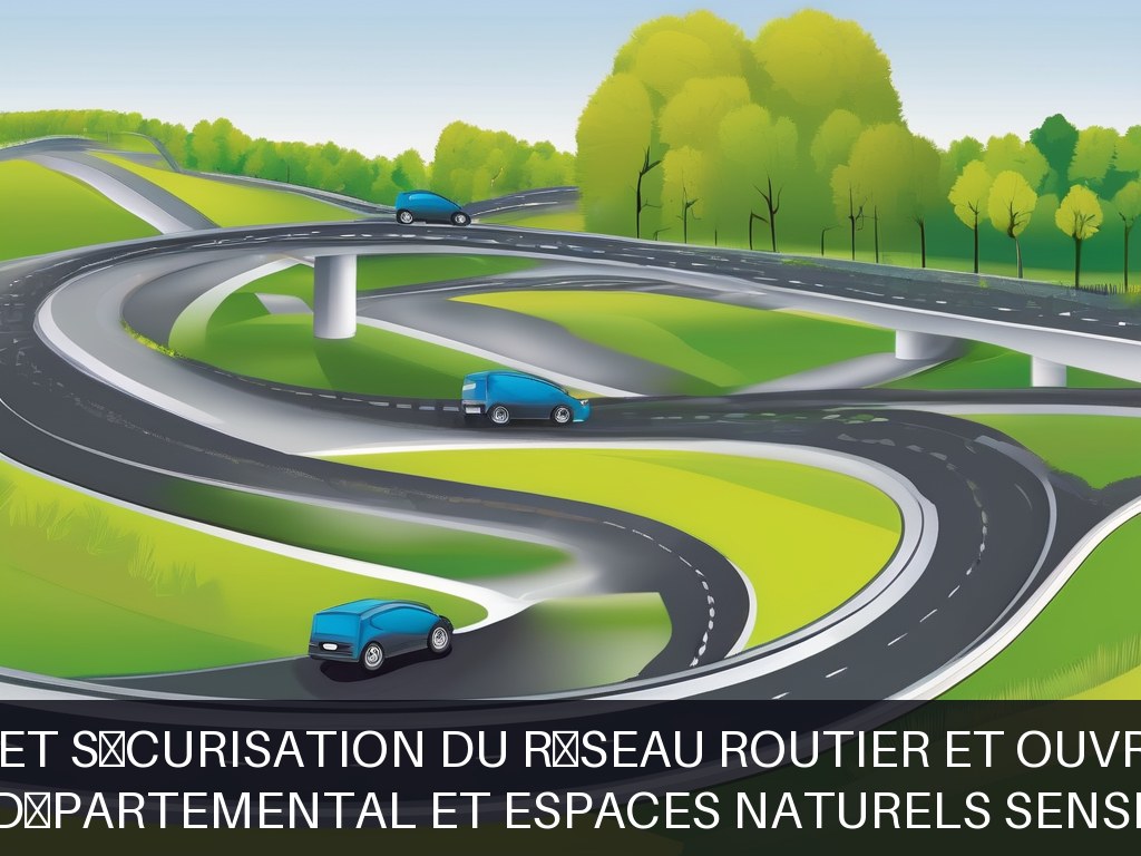 Illustration pour Réseau routier départemental et espaces naturels sensibles de la Loire: Entretien et sécurisation du réseau routier et ouvrages d'art
