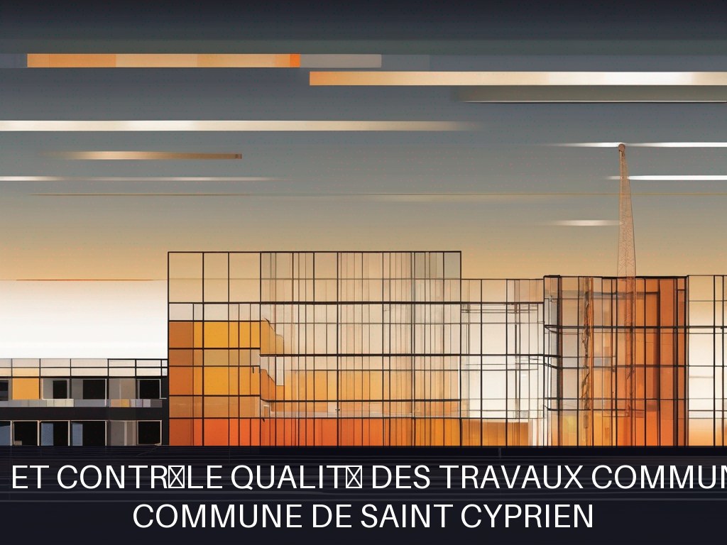 Illustration pour Commune de Saint Cyprien: Suivi et contrôle qualité des travaux communaux