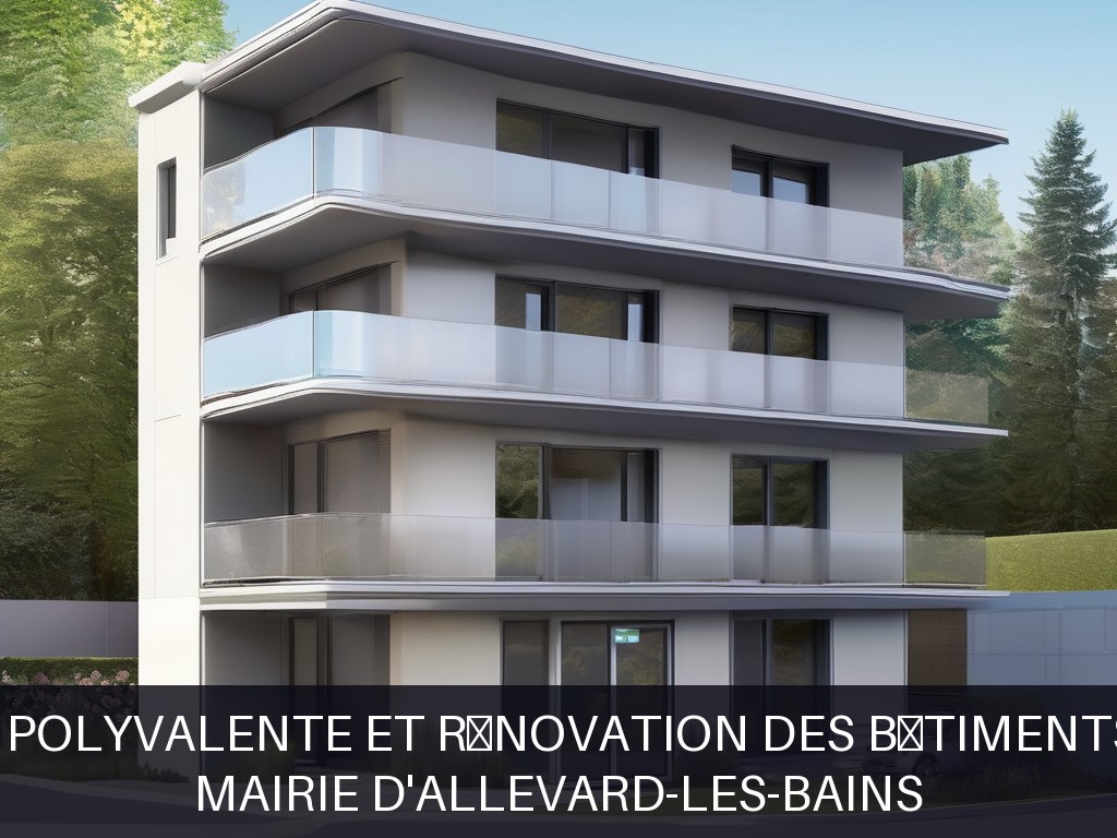 Illustration pour Mairie d'Allevard-les-Bains: Maintenance polyvalente et rénovation des bâtiments communaux
