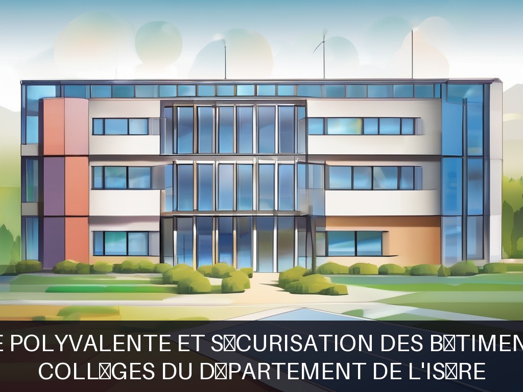 Illustration pour Collèges du Département de l'Isère: Maintenance polyvalente et sécurisation des bâtiments scolaires