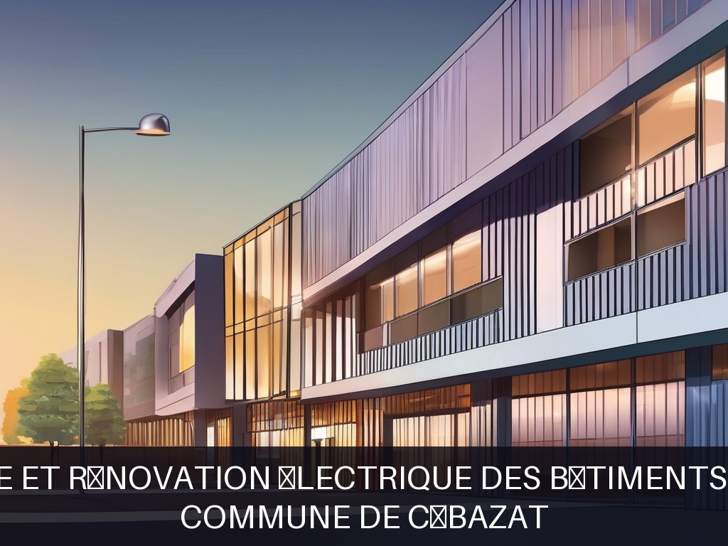 Illustration pour Commune de Cébazat: Maintenance et rénovation électrique des bâtiments communaux