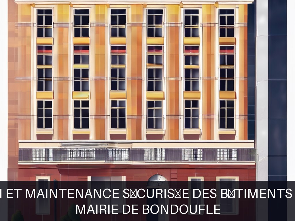 Illustration pour Mairie de BONDOUFLE: Gestion et maintenance sécurisée des bâtiments publics