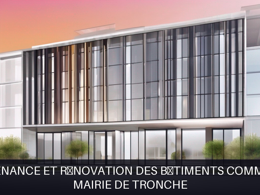Illustration pour Mairie de Tronche: Maintenance et rénovation des bâtiments communaux