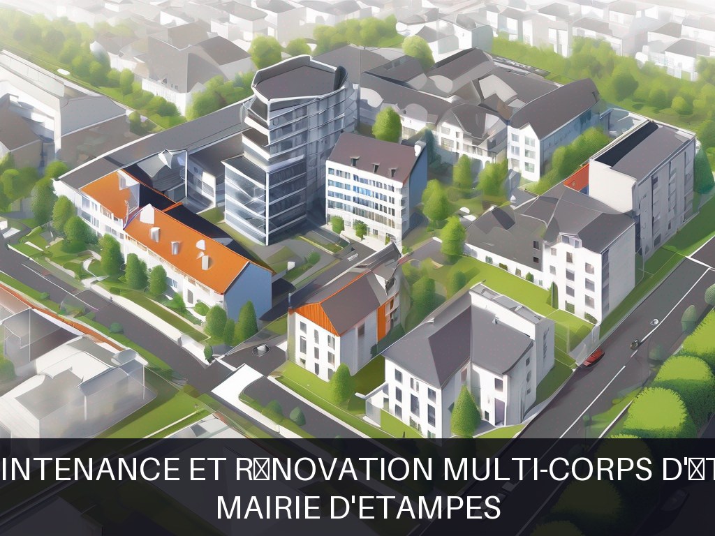 Illustration pour Mairie d'ETAMPES: Maintenance et rénovation multi-corps d'état