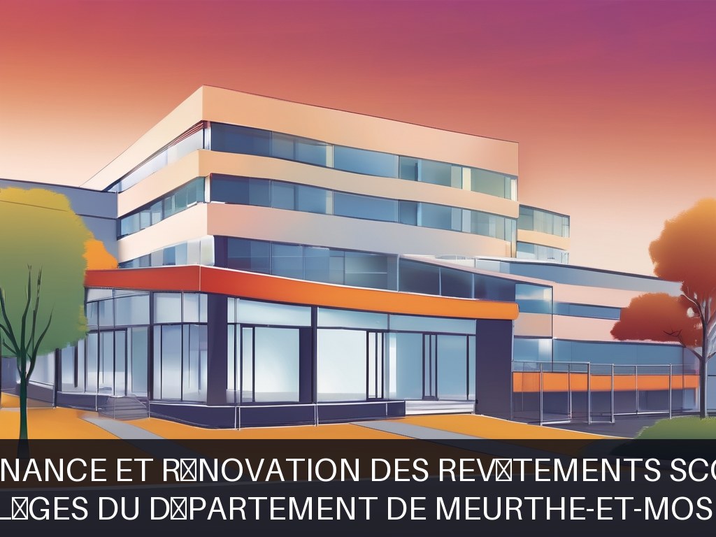 Illustration pour Collèges du département de Meurthe-et-Moselle: Maintenance et rénovation des revêtements scolaires