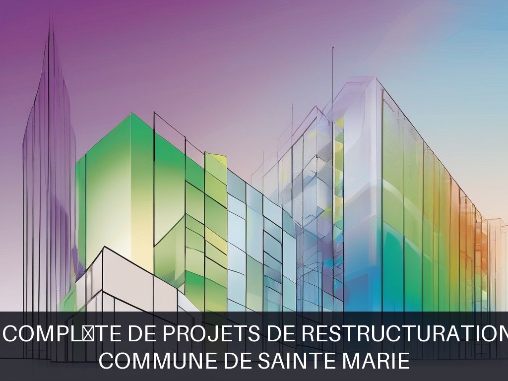 Illustration pour Commune de Sainte Marie: Gestion complète de projets de restructuration lourde